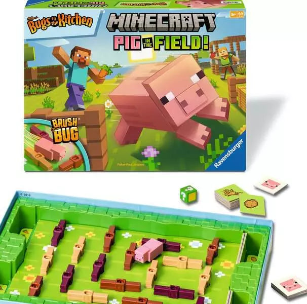 Ravensburger Minecraft Pig in the Field Board Game