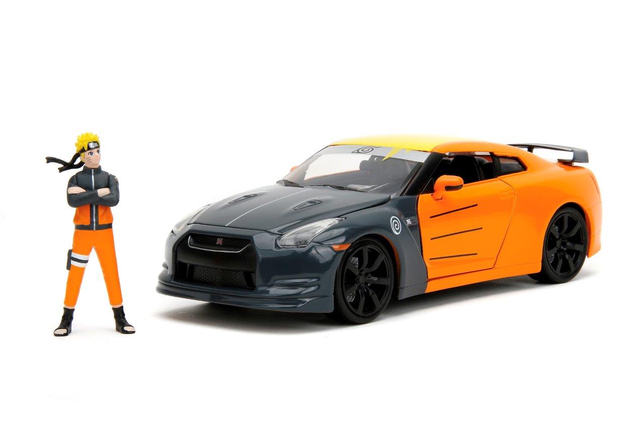 Naruto Shippenden 2009 Nissan GTR 1:24 Scale Die Cast Vehicle with Naruto Figure
