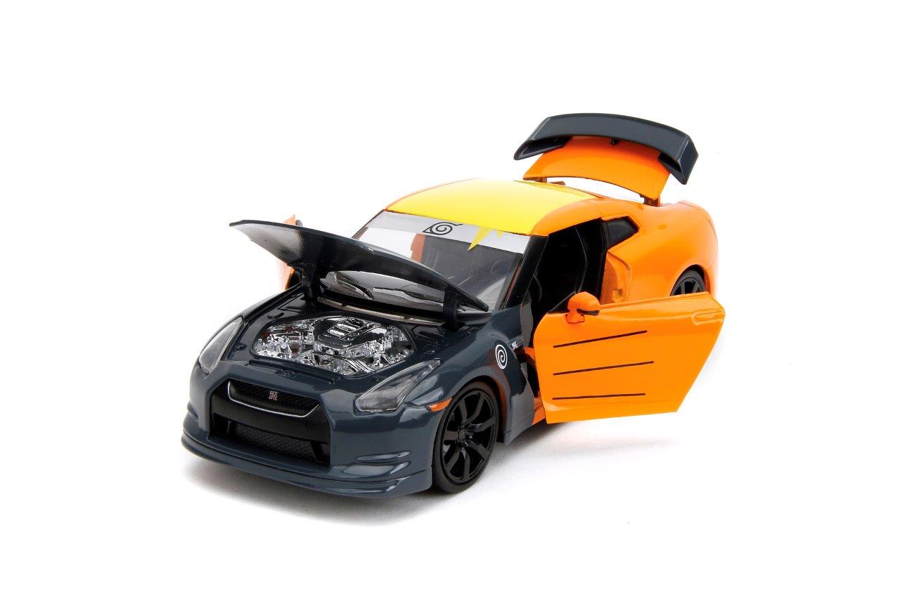 Naruto Shippenden 2009 Nissan GTR 1:24 Scale Die Cast Vehicle with Naruto Figure
