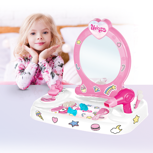 Unicorn Table Top Vanity Set