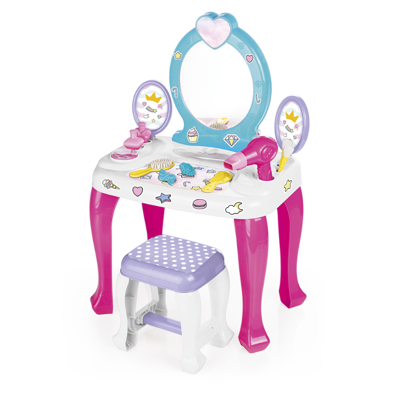 Unicorn Vanity Table & Stool Set
