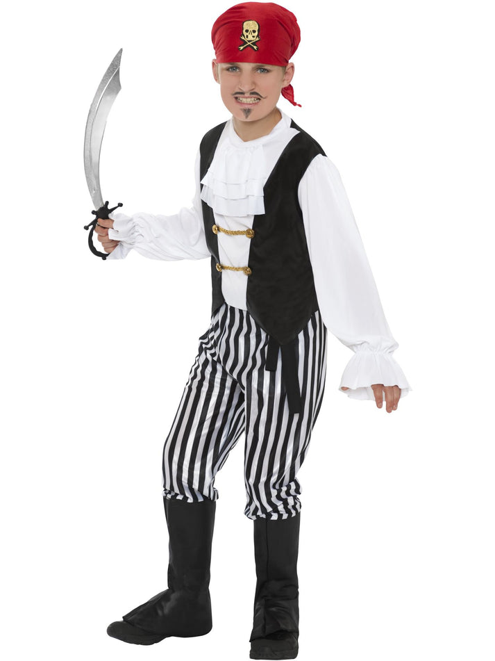 Large Black & White Pirate Costume