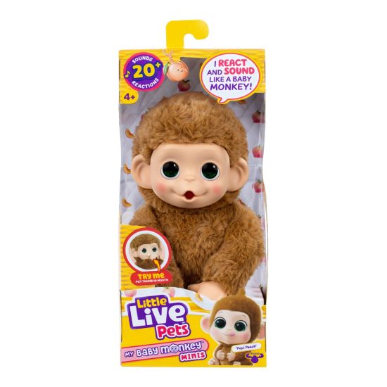 Little Live Pets My Baby - Mini Monkey (Light Brown)