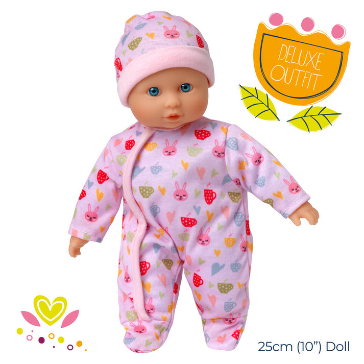 Dolls World Baby Grace - 25cm Soft-Bodied White Doll