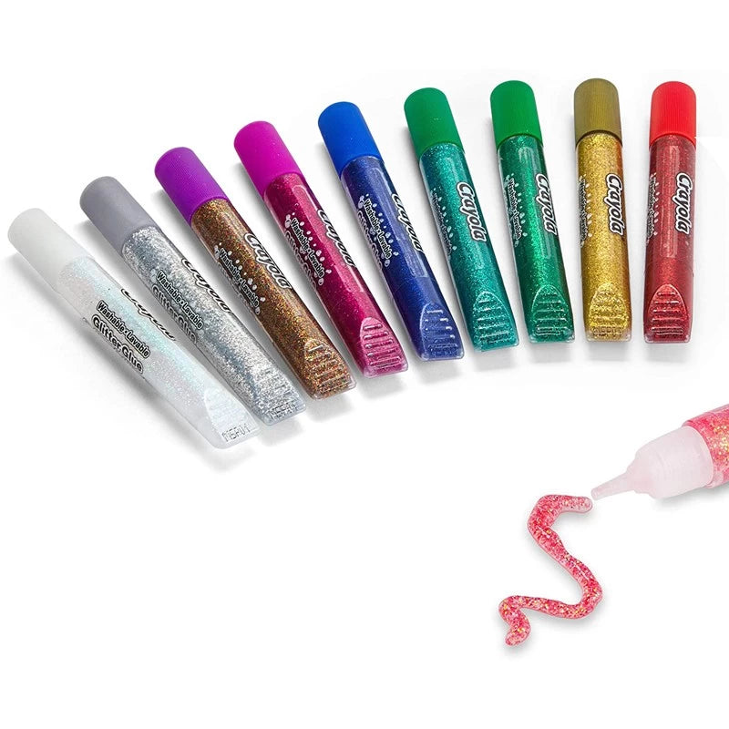 Crayola 9 Washable Glitter Glue