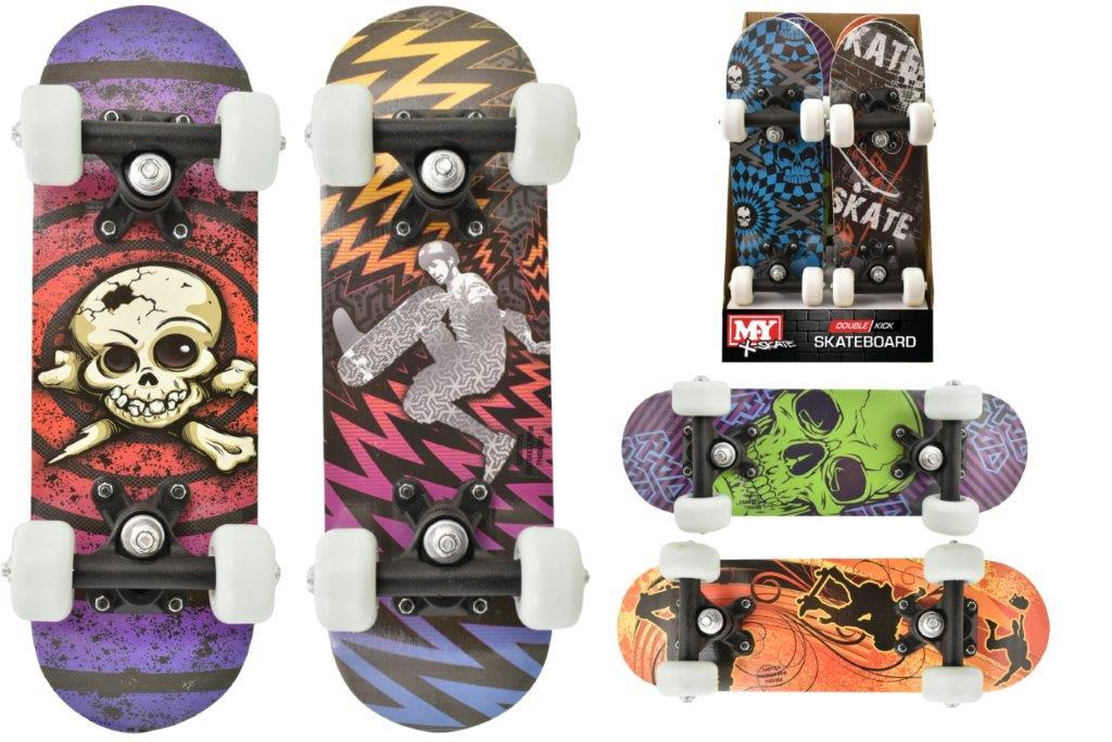 16.5 X 5 Double Kick Skateboard Asst