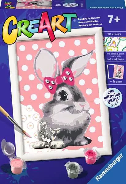 Ravensburger CreArt Cuddly Bunny Paint by Numbers Set