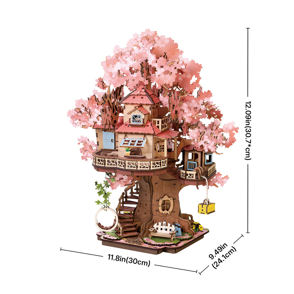 Rolife Sakura Tree House DIY Miniature House Kit