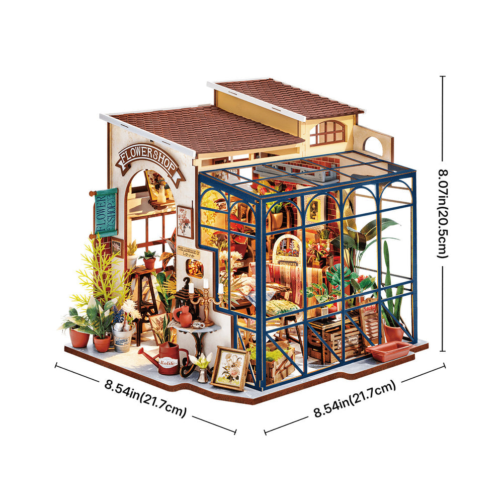 Rolife Emily's Flower Shop DIY Miniature House Kit