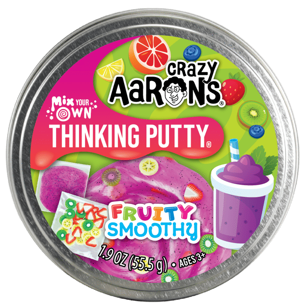 Crazy Aaron's Thinking Putty Fruity Smoothy Magnetic Sensory Toy