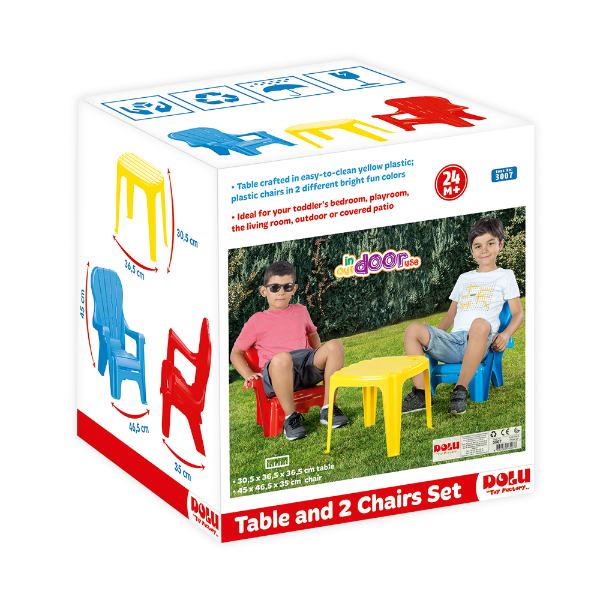 Table And 2 Chairs Set
