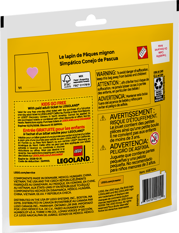 LEGO Creator Cute Easter Bunny 30716