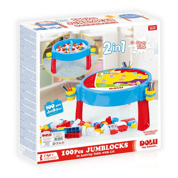 Activity Table With 100pcs Jumblocks