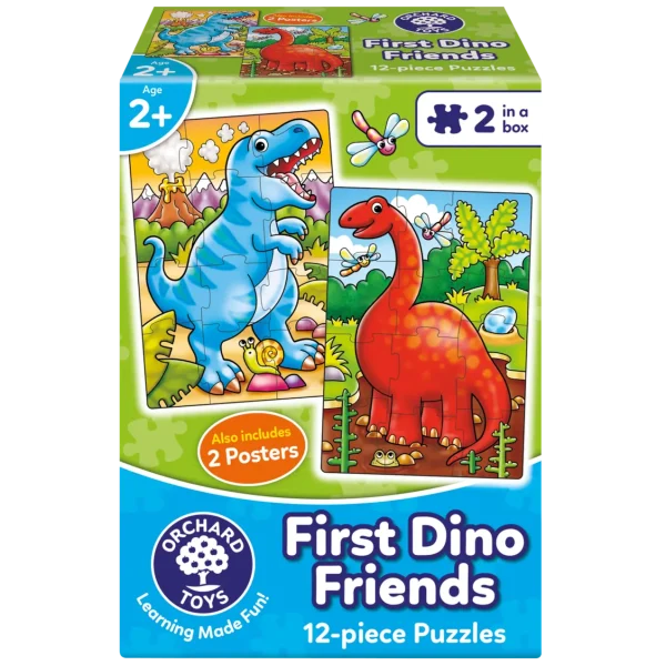 Orchard Toys First Dino Friends 12 Piece Jigsaw Puzzles