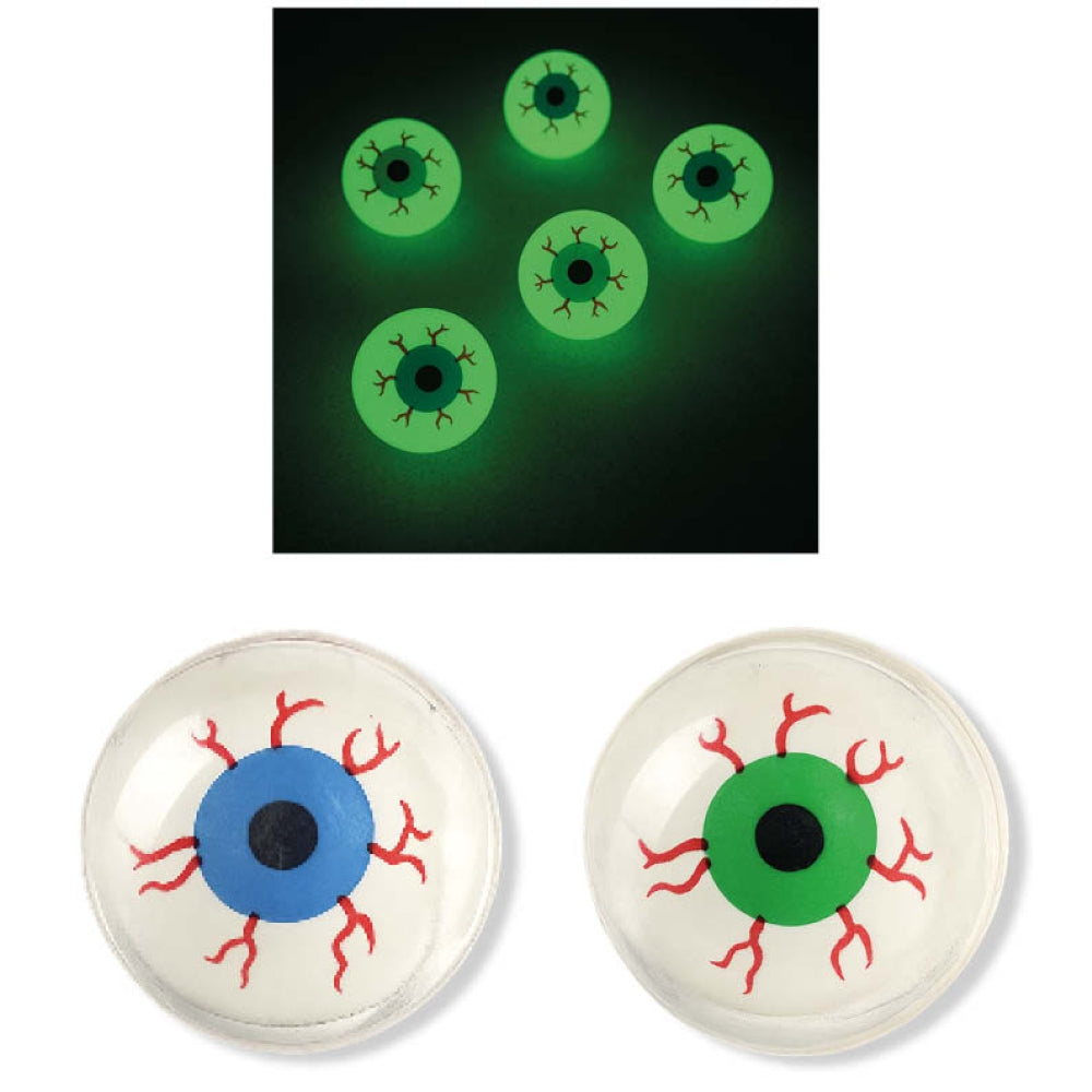 Glow in The Dark Bouncy Eye Balls 32mm