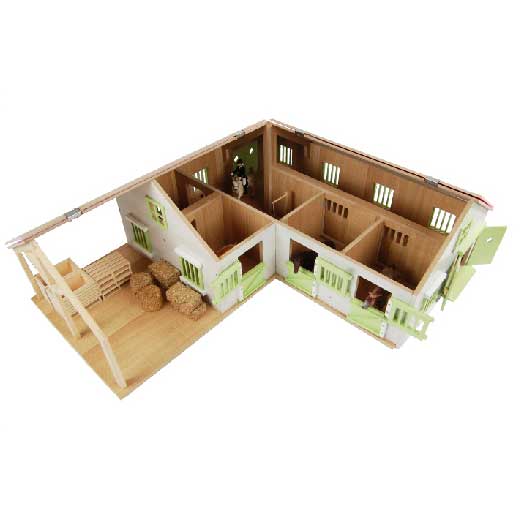 1:24 Horse Stable Wth 4 Boxes & Wash Box