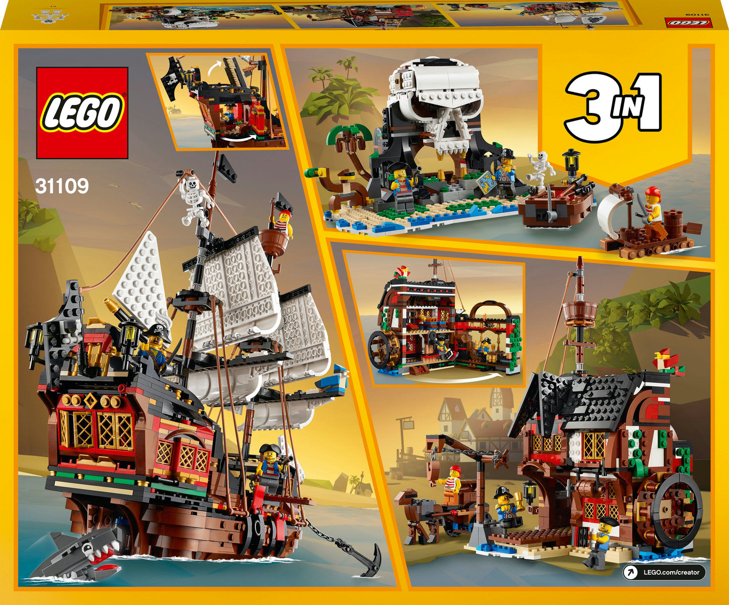 LEGO Creator 3in1 Pirate Ship 31109