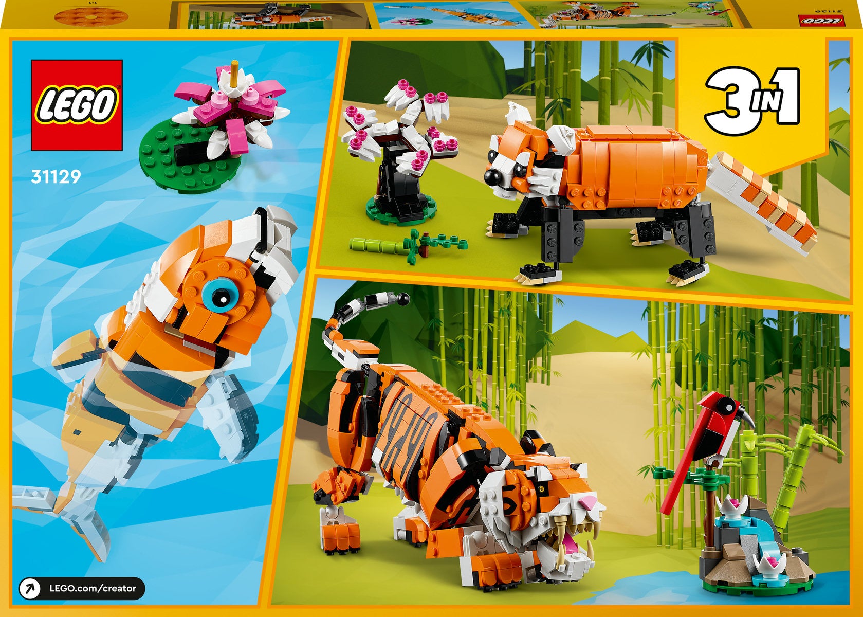 LEGO Creator 3in1 Majestic Tiger 31129