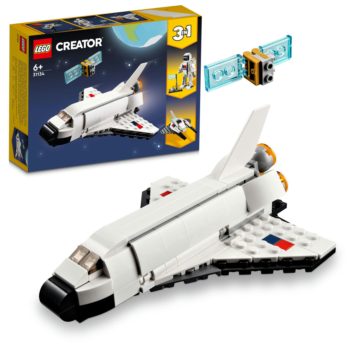 LEGO Creator 3 in 1 Space Shuttle Toy Set 31134 - Moons Toystore