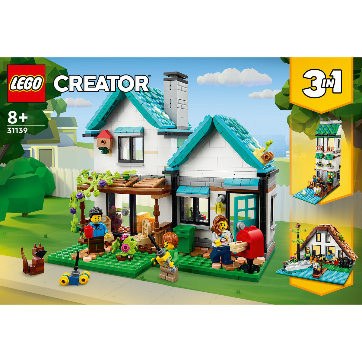 LEGO Creator 3 in 1 Cosy House Building Toy 31139