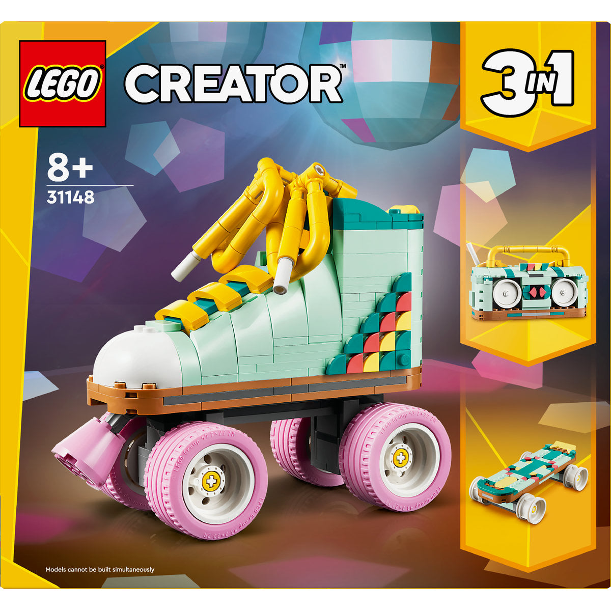 LEGO Creator 3in1 Retro Roller Skate Toy Set 31148 - Moons Toystore