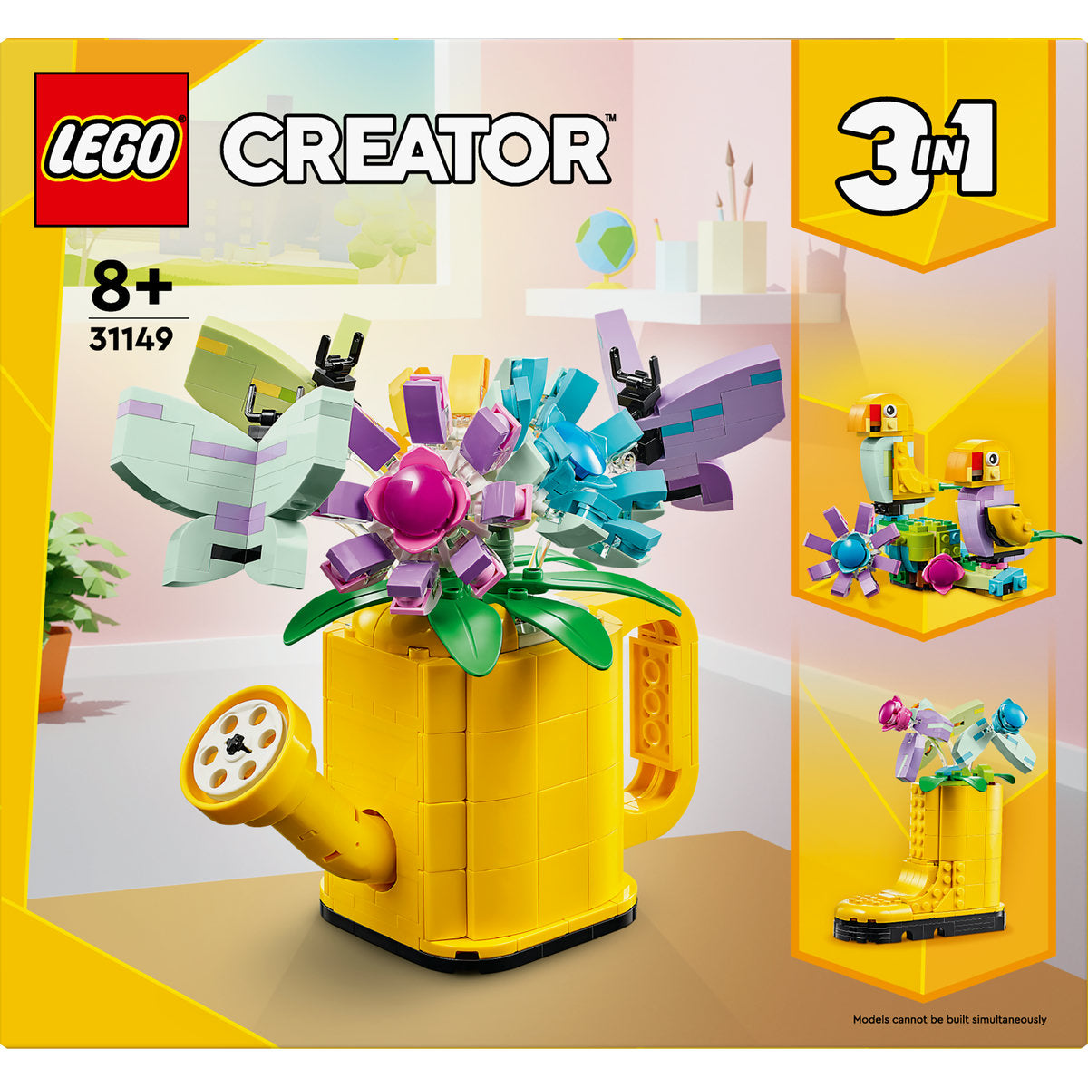 LEGO Creator 3in1 Flowers in Watering Can Toy 31149 - Moons Toystore