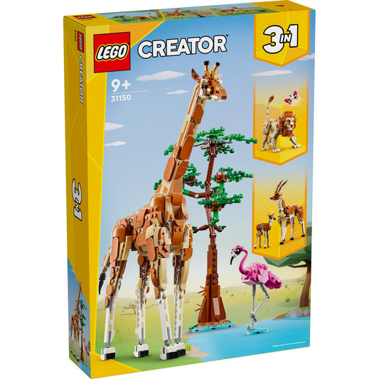 LEGO Creator 3in1 Wild Safari Animals Toy Set 31150 - Moons Toystore