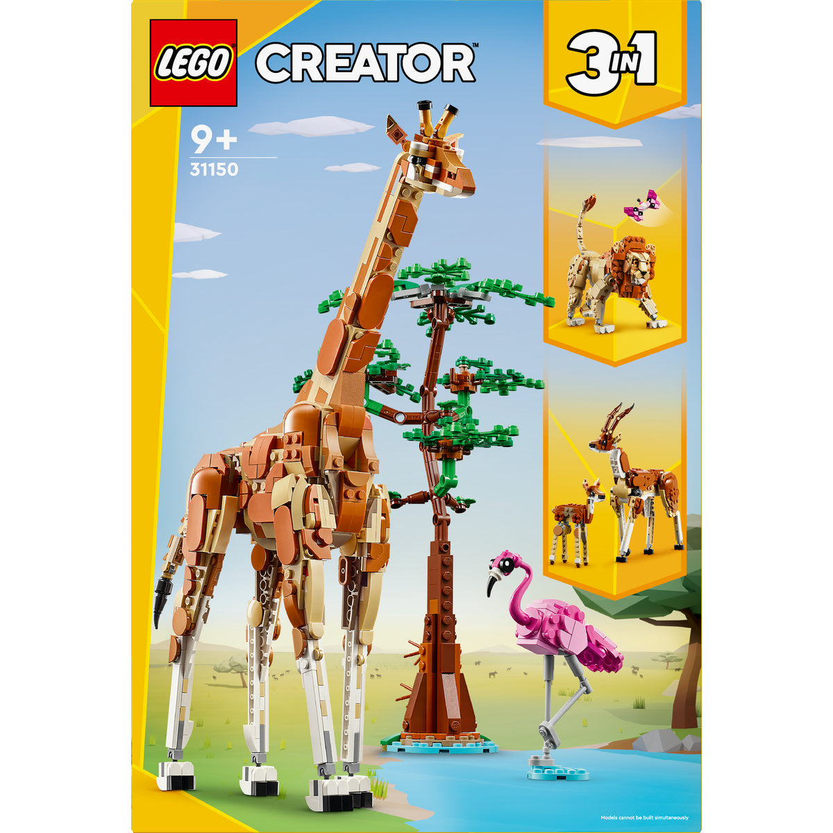 LEGO Creator 3in1 Wild Safari Animals Toy Set 31150 - Moons Toystore