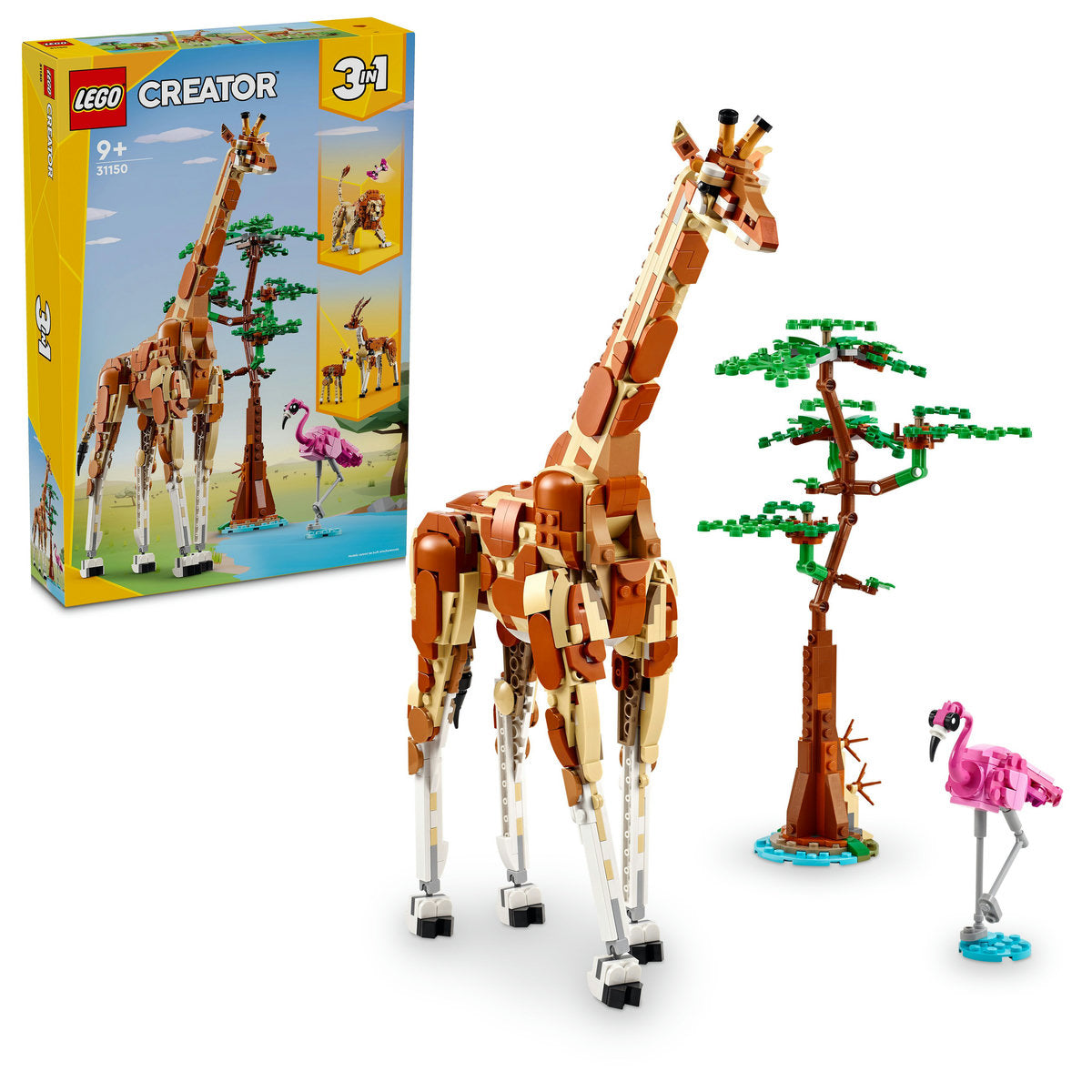 LEGO Creator 3in1 Wild Safari Animals Toy Set 31150 - Moons Toystore