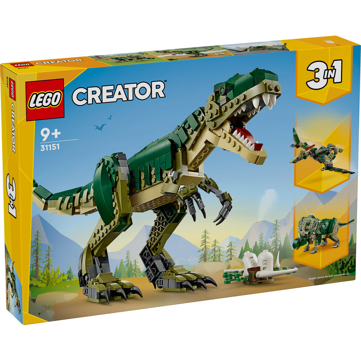 LEGO Creator 3in1 T. rex, Toy Dinosaur Set 31151