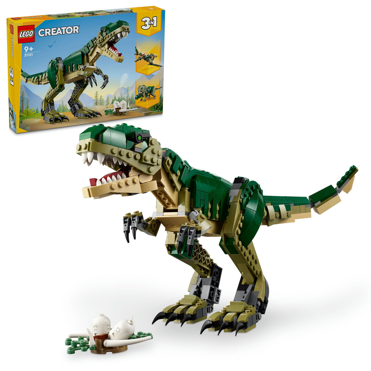LEGO Creator 3in1 T. rex, Toy Dinosaur Set 31151
