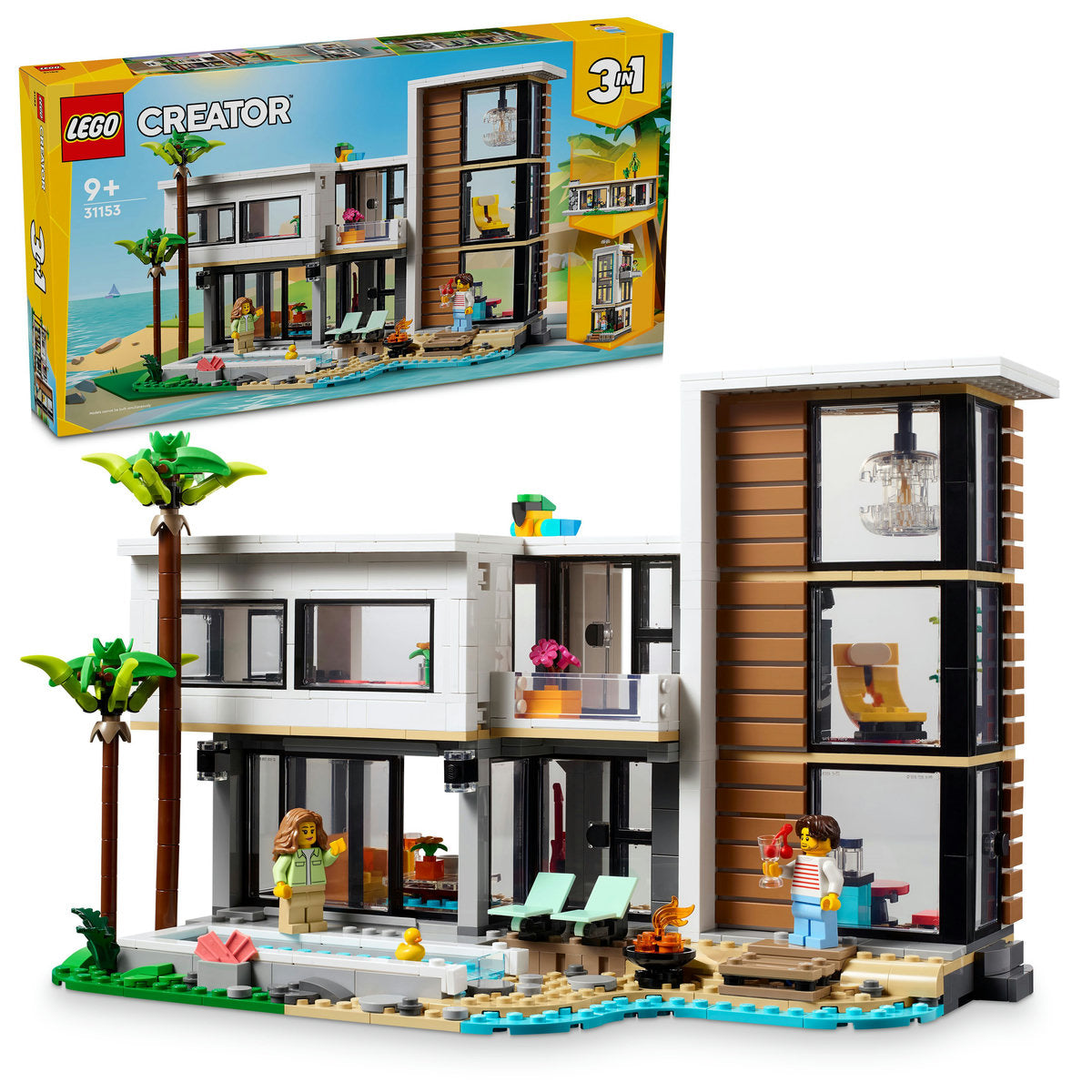 LEGO Creator 3in1 Modern House Toy for Kids 31153