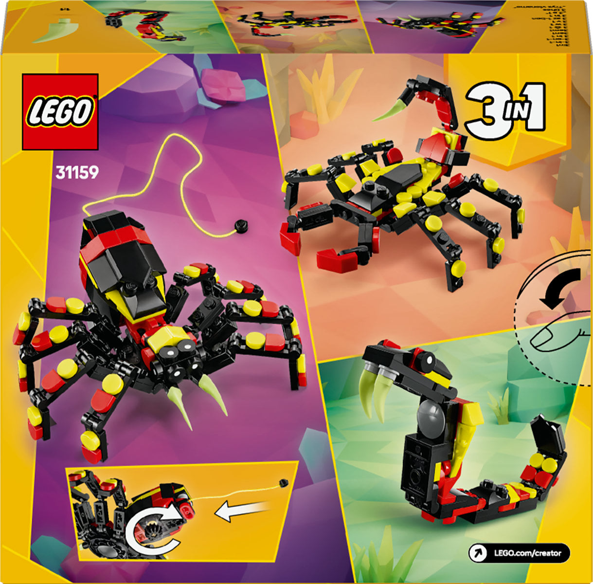 LEGO Creator 3in1 Wild Animals: Surprising Spider 31159