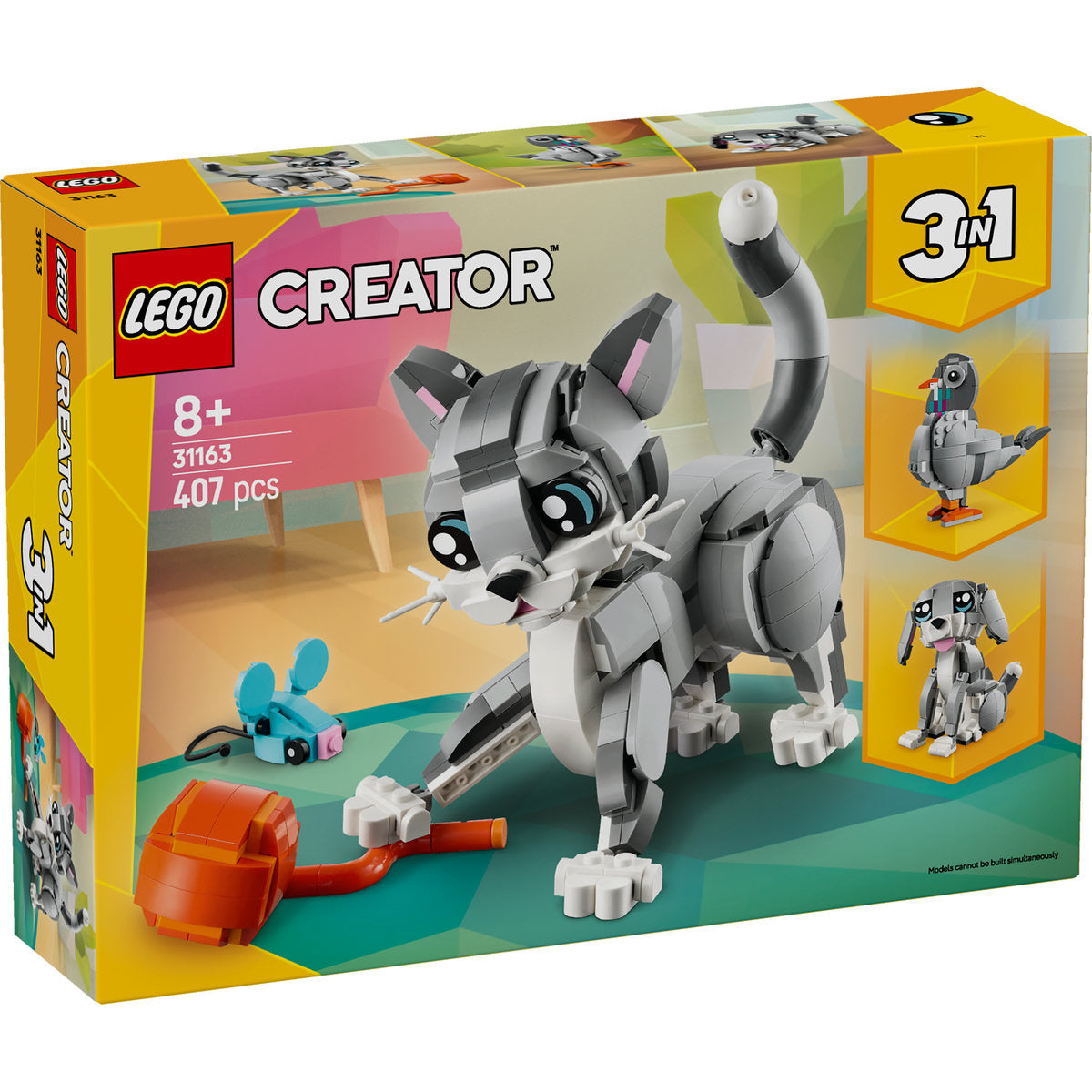 LEGO Creator 3in1 Playful Cat Toy Animal Set 31163