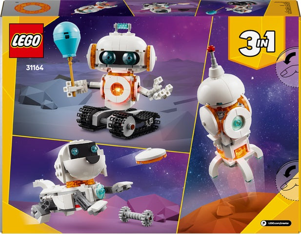 LEGO Creator 3in1 Space Robot Toy, Figure Set 31164