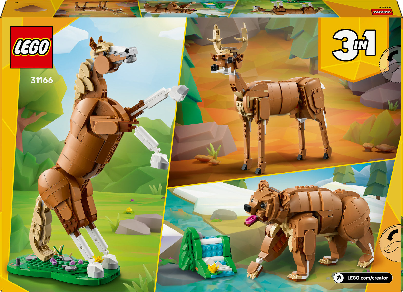 LEGO Creator 3in1 Beautiful Horse Toy 31166