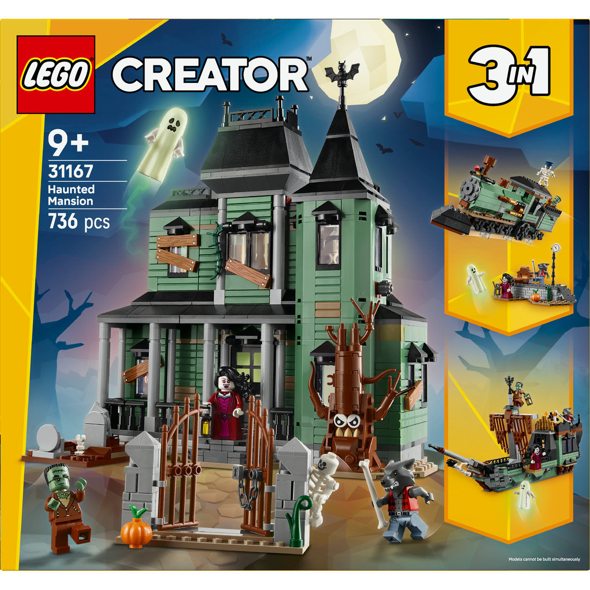 LEGO Creator 3in1 Haunted Mansion Building Toy 31167