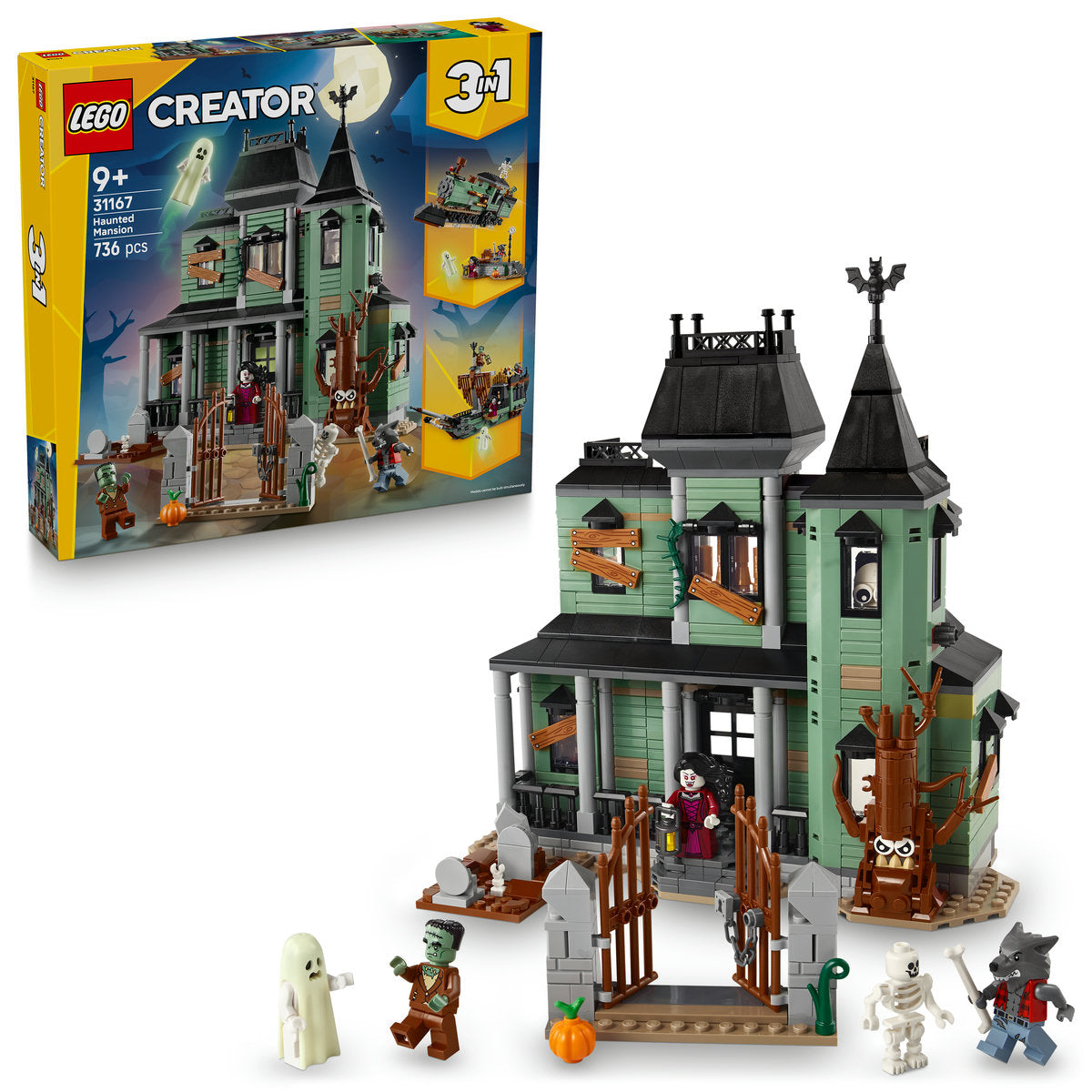 LEGO Creator 3in1 Haunted Mansion Building Toy 31167