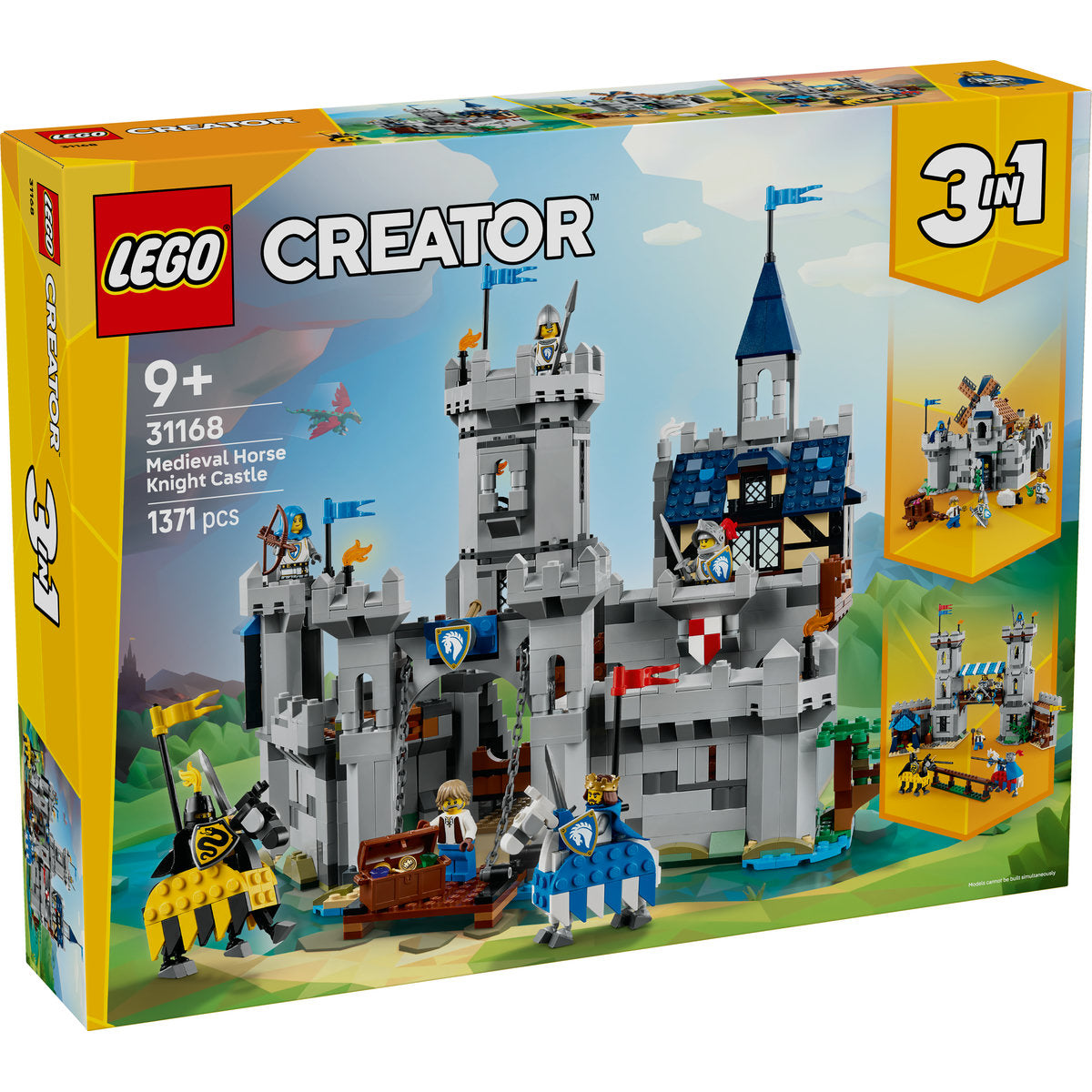 LEGO Creator 3in1 Medieval Horse Knight Castle 31168