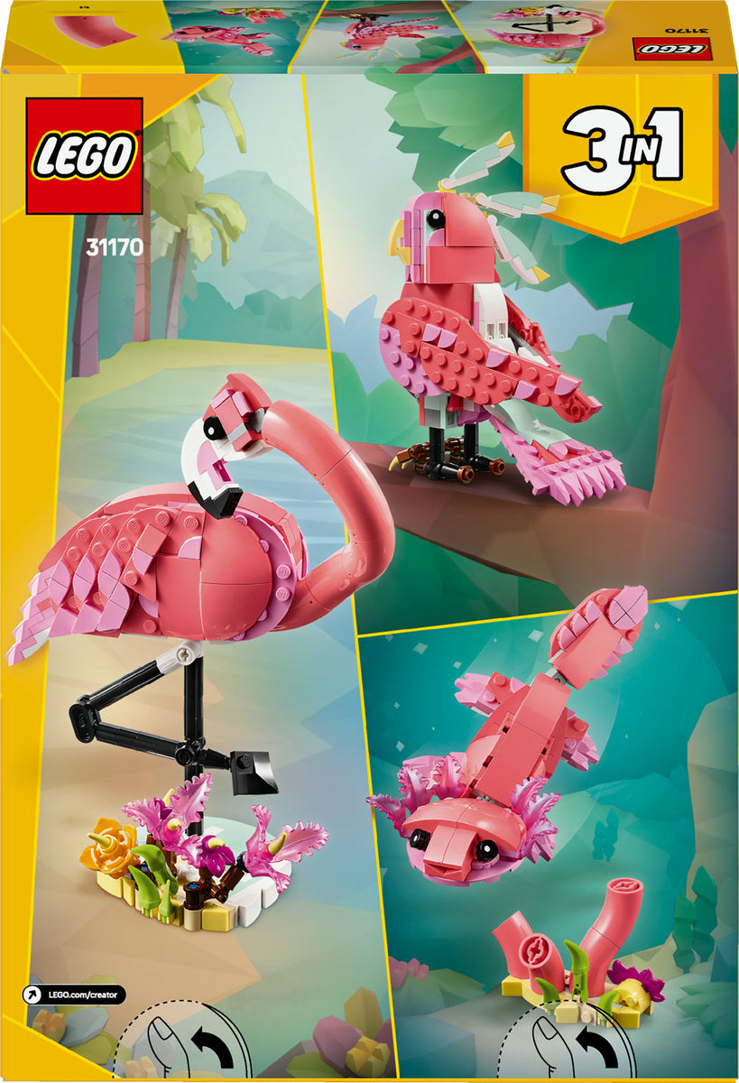 LEGO Creator 3in1 Wild Animals: Pink Flamingo 31170