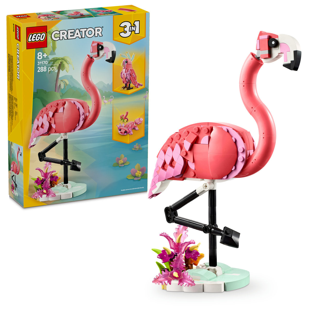 LEGO Creator 3in1 Wild Animals: Pink Flamingo 31170