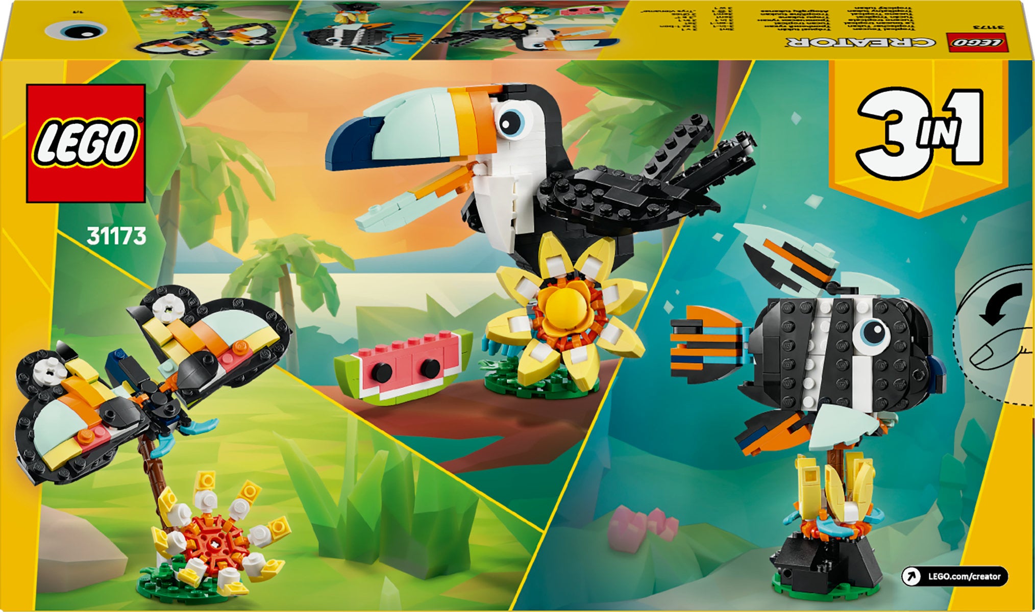 LEGO Creator 3in1 Wild Animals: Tropical Toucan 31173