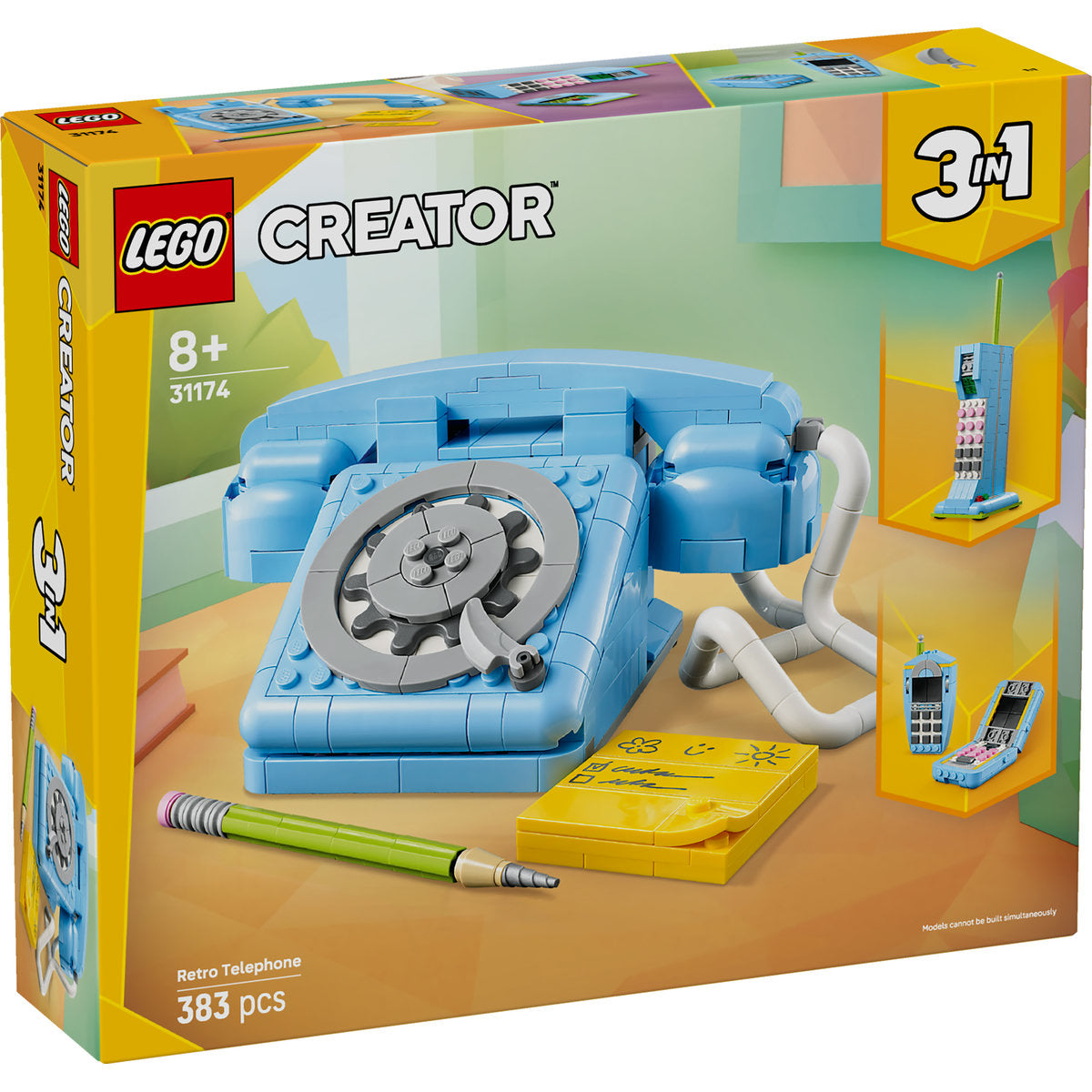LEGO Creator 3in1 Retro Telephone Building Toy 31174