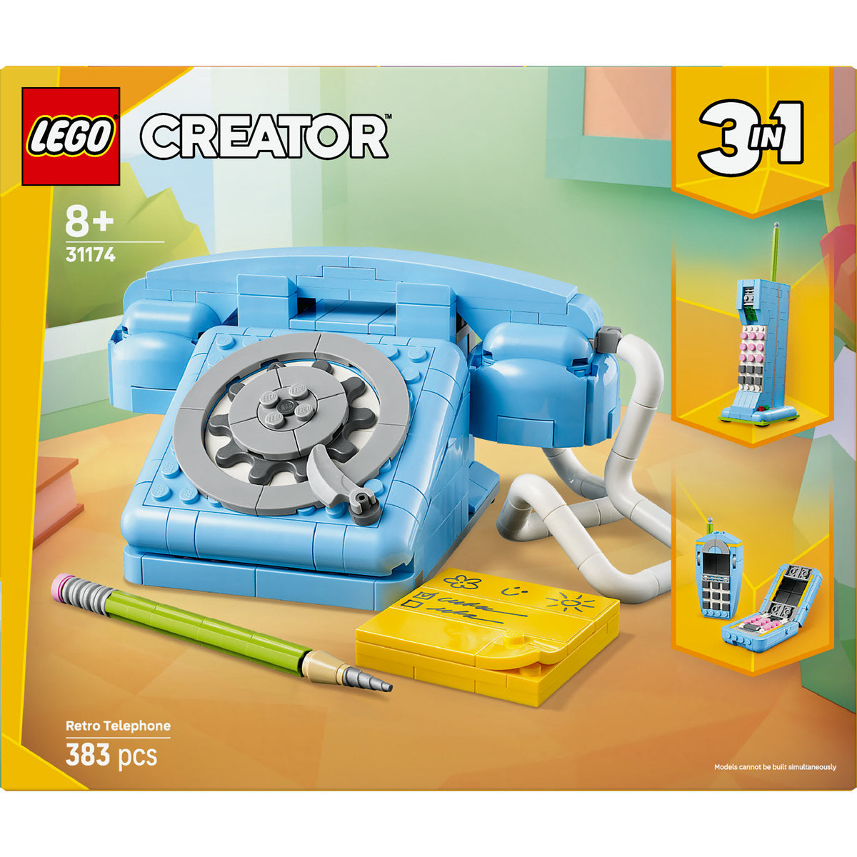 LEGO Creator 3in1 Retro Telephone Building Toy 31174