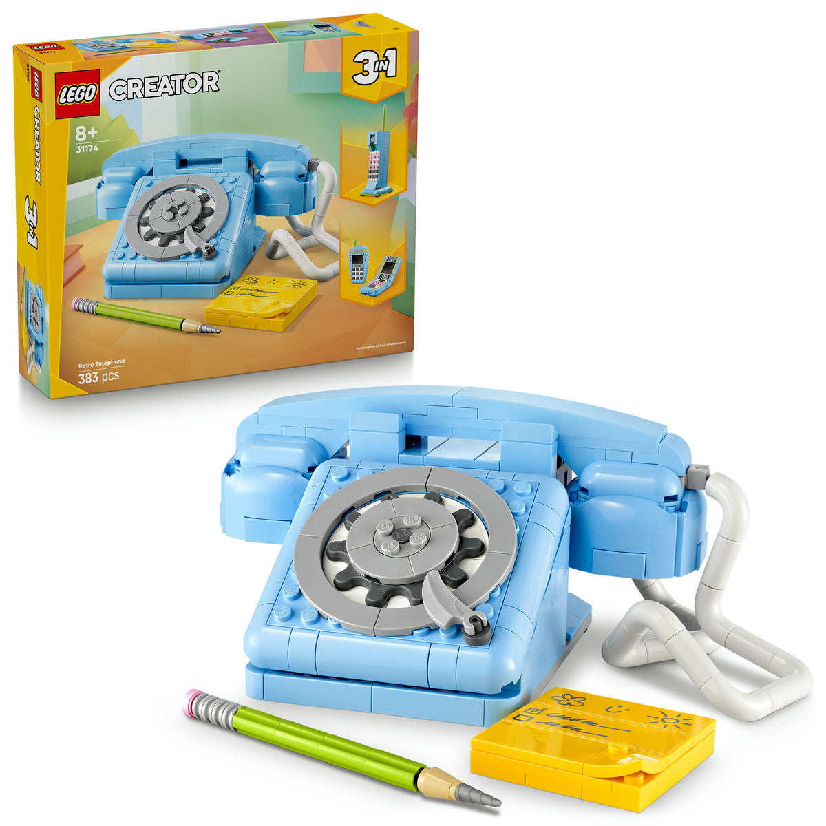 LEGO Creator 3in1 Retro Telephone Building Toy 31174