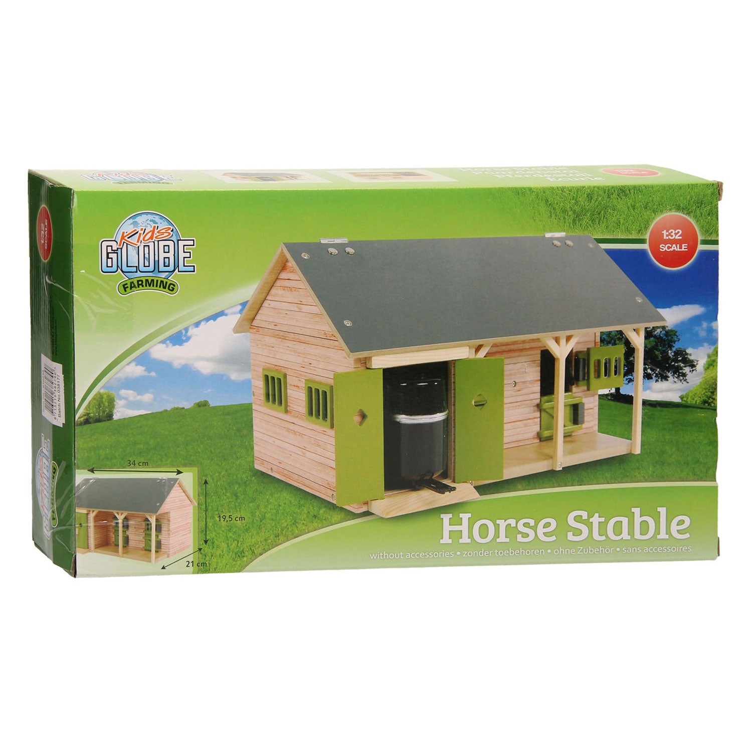 1:32 Horse Stable With 2 Boxes