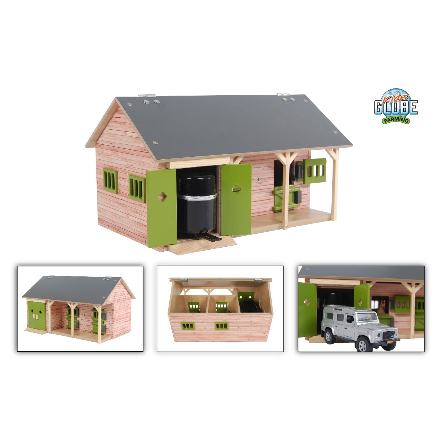 1:32 Horse Stable With 2 Boxes