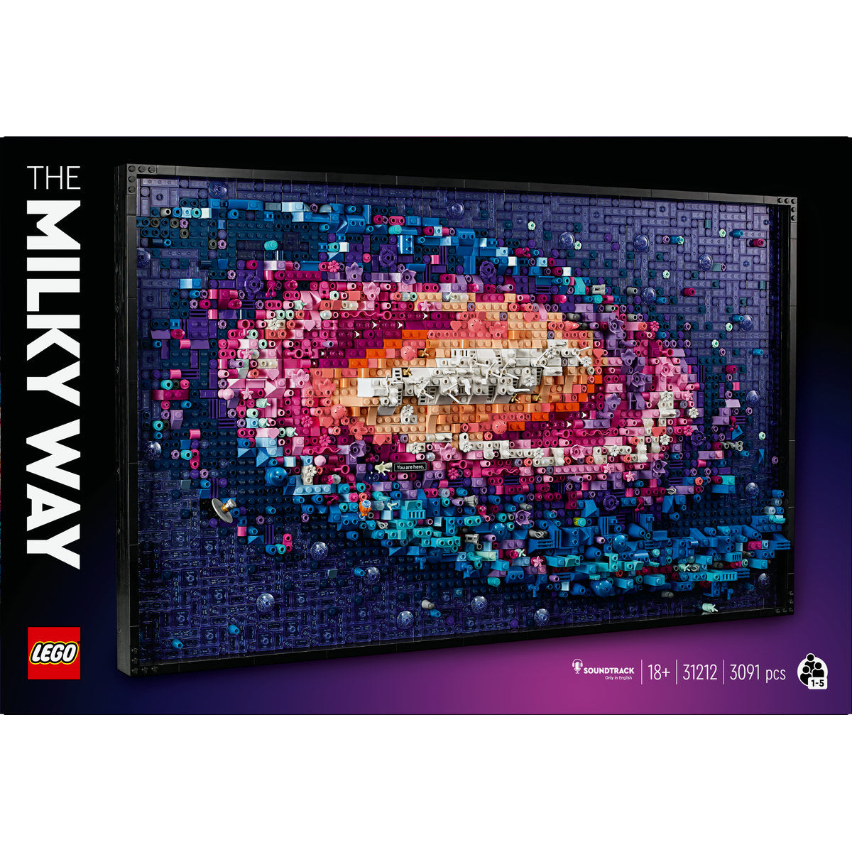 LEGO Art The Milky Way Galaxy Wall Art Set 31212
