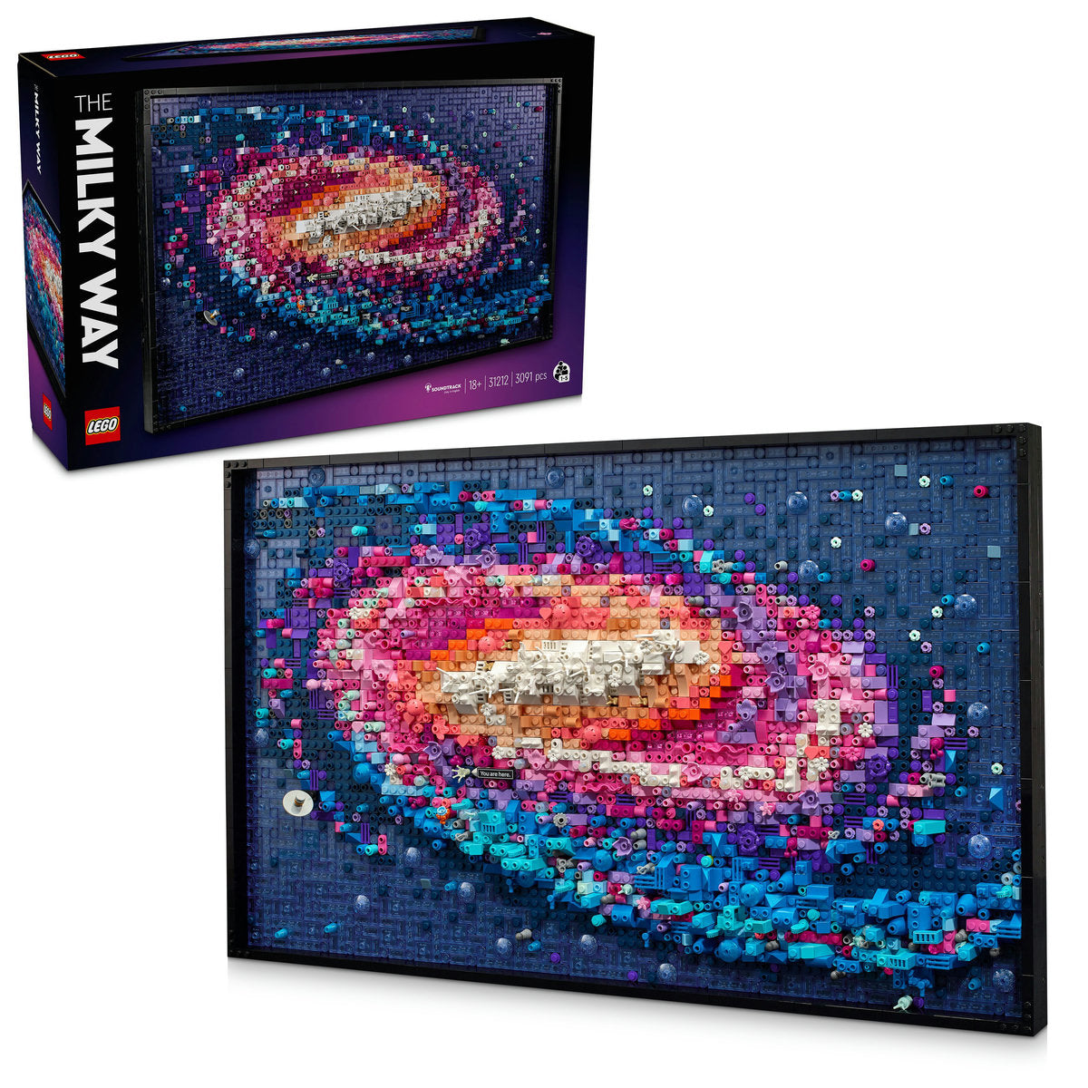 LEGO Art The Milky Way Galaxy Wall Art Set 31212