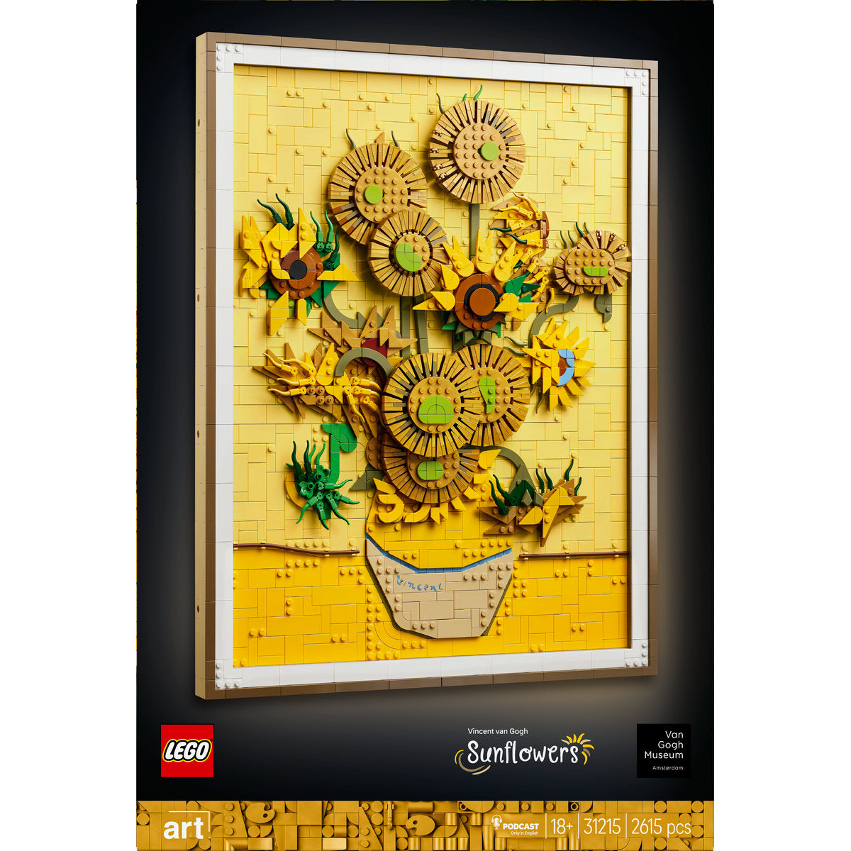 LEGO Art Vincent van Gogh – Sunflowers Wall Artwork Building Set 31215